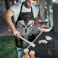 Viking Runes and Norse Mythology Symbols Apron Celtic Knotwork Tribal Illustration Style