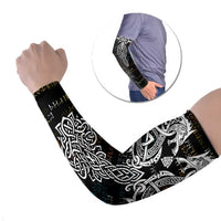 Viking Runes and Norse Mythology Symbols Arm Sleeves Celtic Knotwork Tribal Illustration Style