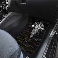 Viking Runes and Norse Mythology Symbols Car Mats Celtic Knotwork Tribal Illustration Style