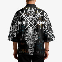 Viking Runes and Norse Mythology Symbols Kimono Celtic Knotwork Tribal Illustration Style