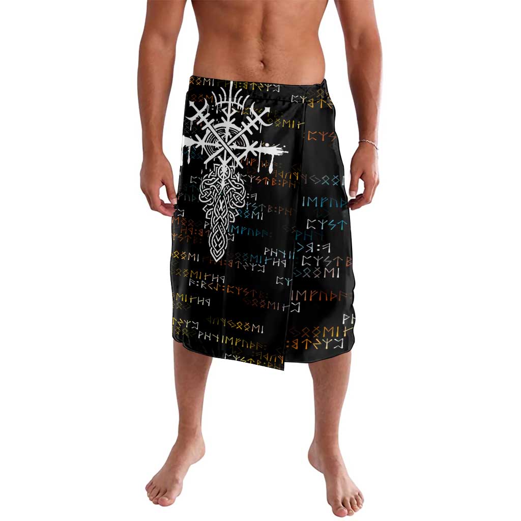 Viking Runes and Norse Mythology Symbols Lavalava Celtic Knotwork Tribal Illustration Style