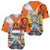 Dutch Lion Design Baseball Jersey with Tulips Windmills Bicycles and Coat of Arms