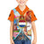 Dutch Lion Design Family Matching Off The Shoulder Long Sleeve Dress and Hawaiian Shirt with Tulips Windmills Bicycles and Coat of Arms