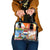 Dutch Lion Design Shoulder Handbag with Tulips Windmills Bicycles and Coat of Arms
