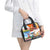Dutch Lion Design Shoulder Handbag with Tulips Windmills Bicycles and Coat of Arms