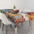 Dutch Lion Design Tablecloth with Tulips Windmills Bicycles and Coat of Arms