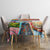 Dutch Lion Design Tablecloth with Tulips Windmills Bicycles and Coat of Arms