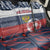 Russia Athletics Back Car Seat Cover with Soccer Ball, National Emblem, and Grunge Flag Design