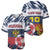 Personalized Russia Athletics Baseball Jersey with Soccer Ball, National Emblem, and Grunge Flag Design