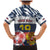 Personalized Russia Athletics Family Matching Mermaid Dress and Hawaiian Shirt with Soccer Ball, National Emblem, and Grunge Flag Design