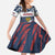 Personalized Russia Athletics Family Matching Off Shoulder Maxi Dress and Hawaiian Shirt with Soccer Ball, National Emblem, and Grunge Flag Design
