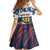 Personalized Russia Athletics Family Matching Off Shoulder Maxi Dress and Hawaiian Shirt with Soccer Ball, National Emblem, and Grunge Flag Design