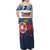 Personalized Russia Athletics Family Matching Off Shoulder Maxi Dress and Hawaiian Shirt with Soccer Ball, National Emblem, and Grunge Flag Design