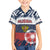 Personalized Russia Athletics Family Matching Short Sleeve Bodycon Dress and Hawaiian Shirt with Soccer Ball, National Emblem, and Grunge Flag Design