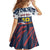 Personalized Russia Athletics Family Matching Summer Maxi Dress and Hawaiian Shirt with Soccer Ball, National Emblem, and Grunge Flag Design