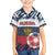 Personalized Russia Athletics Family Matching Summer Maxi Dress and Hawaiian Shirt with Soccer Ball, National Emblem, and Grunge Flag Design