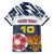 Personalized Russia Athletics Family Matching Tank Maxi Dress and Hawaiian Shirt with Soccer Ball, National Emblem, and Grunge Flag Design