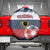 Russia Athletics Spare Tire Cover with Soccer Ball, National Emblem, and Grunge Flag Design