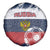 Russia Athletics Spare Tire Cover with Soccer Ball, National Emblem, and Grunge Flag Design