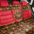 Russia Folk Art Back Car Seat Cover with Khokhloma Pattern and Traditional Rooster Design
