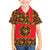 Russia Folk Art Family Matching Off Shoulder Maxi Dress and Hawaiian Shirt with Khokhloma Pattern and Traditional Rooster Design
