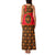 Russia Folk Art Family Matching Tank Maxi Dress and Hawaiian Shirt with Khokhloma Pattern and Traditional Rooster Design