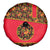 Russia Folk Art Spare Tire Cover with Khokhloma Pattern and Traditional Rooster Design
