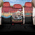 Russia Flag Red and Black Pullover Back Car Seat Cover with Moscow Skyline Bear and Horse Design