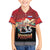 Russia Flag Red and Black Pullover Family Matching Off The Shoulder Long Sleeve Dress and Hawaiian Shirt with Moscow Skyline Bear and Horse Design