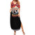 Russia Flag Red and Black Pullover Family Matching Summer Maxi Dress and Hawaiian Shirt with Moscow Skyline Bear and Horse Design