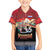 Russia Flag Red and Black Pullover Family Matching Summer Maxi Dress and Hawaiian Shirt with Moscow Skyline Bear and Horse Design