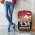 Russia Flag Red and Black Pullover Luggage Cover with Moscow Skyline Bear and Horse Design