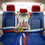 Russia Day Back Car Seat Cover with Kremlin Illustration, National Emblem, and Flag Stripes