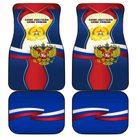 Russia Day Car Mats with Kremlin Illustration, National Emblem, and Flag Stripes