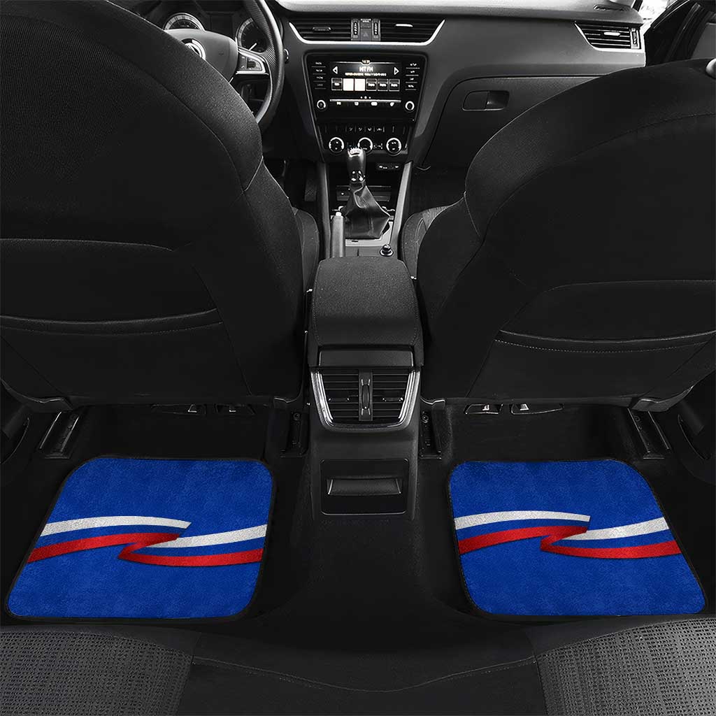 Russia Day Car Mats with Kremlin Illustration, National Emblem, and Flag Stripes