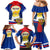 Russia Day Family Matching Mermaid Dress and Hawaiian Shirt with Kremlin Illustration, National Emblem, and Flag Stripes