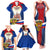 Russia Day Family Matching Tank Maxi Dress and Hawaiian Shirt with Kremlin Illustration, National Emblem, and Flag Stripes