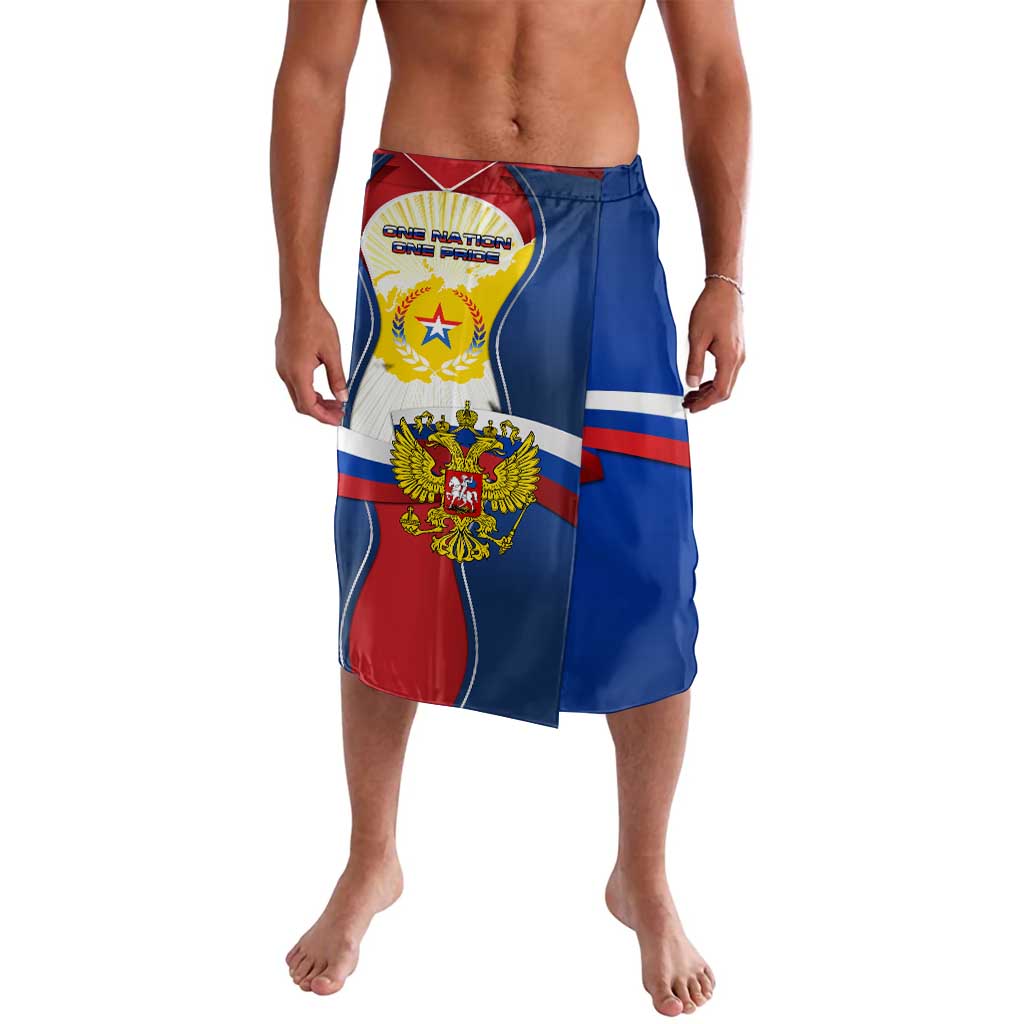 Russia Day Lavalava with Kremlin Illustration, National Emblem, and Flag Stripes