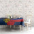 Russia Day Tablecloth with Kremlin Illustration, National Emblem, and Flag Stripes