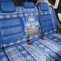 Russia Matryoshka Spirit Back Car Seat Cover with Folk Pattern and Double-Headed Eagle Emblem