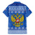 Russia Matryoshka Spirit Family Matching Mermaid Dress and Hawaiian Shirt with Folk Pattern and Double-Headed Eagle Emblem