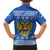 Russia Matryoshka Spirit Family Matching Off Shoulder Maxi Dress and Hawaiian Shirt with Folk Pattern and Double-Headed Eagle Emblem