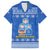 Russia Matryoshka Spirit Family Matching Off Shoulder Maxi Dress and Hawaiian Shirt with Folk Pattern and Double-Headed Eagle Emblem