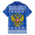 Russia Matryoshka Spirit Family Matching Off Shoulder Maxi Dress and Hawaiian Shirt with Folk Pattern and Double-Headed Eagle Emblem
