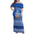 Russia Matryoshka Spirit Family Matching Off Shoulder Maxi Dress and Hawaiian Shirt with Folk Pattern and Double-Headed Eagle Emblem