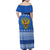 Russia Matryoshka Spirit Family Matching Off Shoulder Maxi Dress and Hawaiian Shirt with Folk Pattern and Double-Headed Eagle Emblem