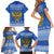 Russia Matryoshka Spirit Family Matching Short Sleeve Bodycon Dress and Hawaiian Shirt with Folk Pattern and Double-Headed Eagle Emblem