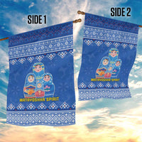 Russia Matryoshka Spirit Garden Flag with Folk Pattern and Double-Headed Eagle Emblem