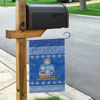 Russia Matryoshka Spirit Garden Flag with Folk Pattern and Double-Headed Eagle Emblem