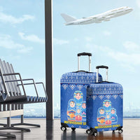 Russia Matryoshka Spirit Luggage Cover with Folk Pattern and Double-Headed Eagle Emblem